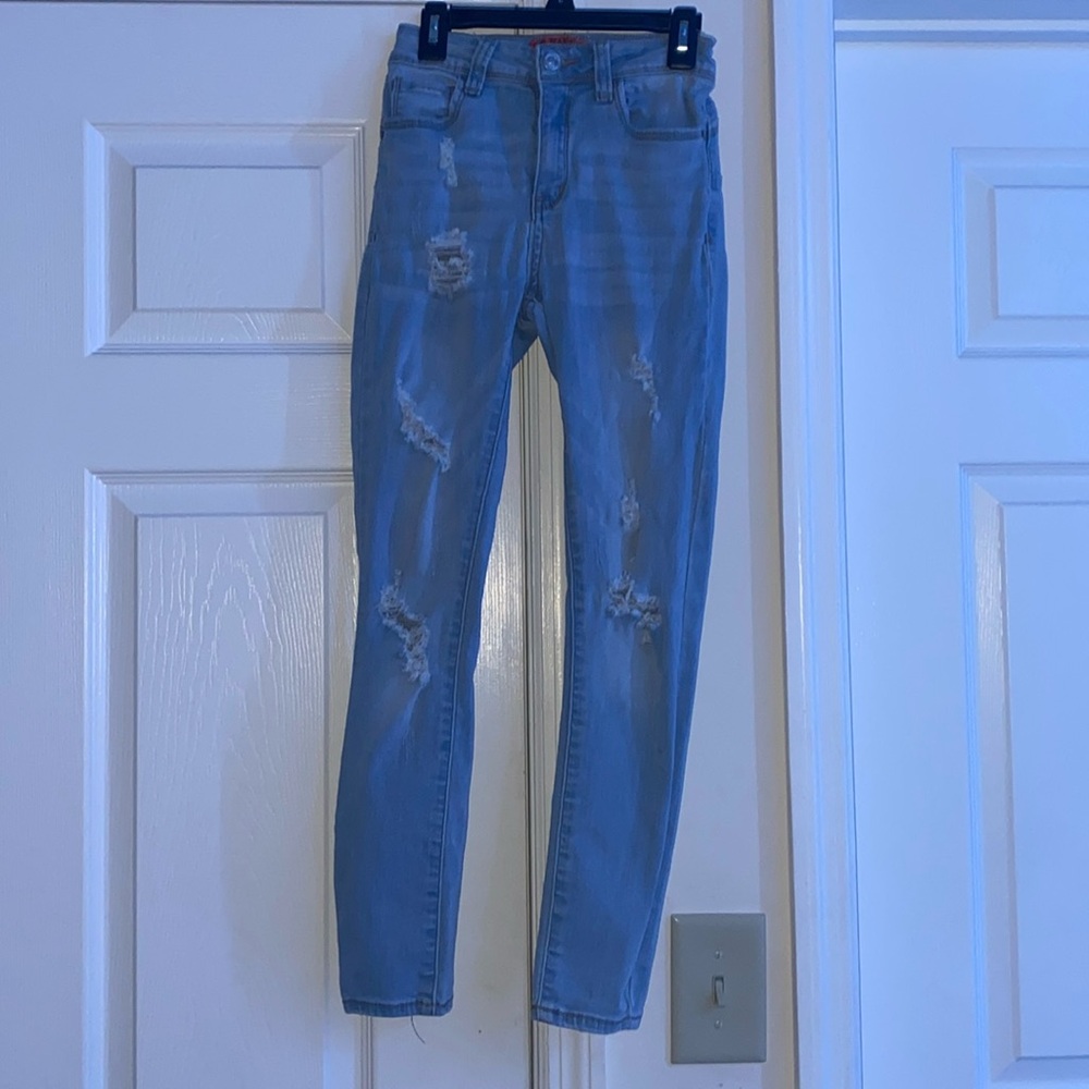 Ripped Wax Jeans in size 3/26